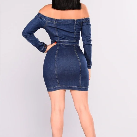 Demin dress , new in bag - Picture 2 of 2